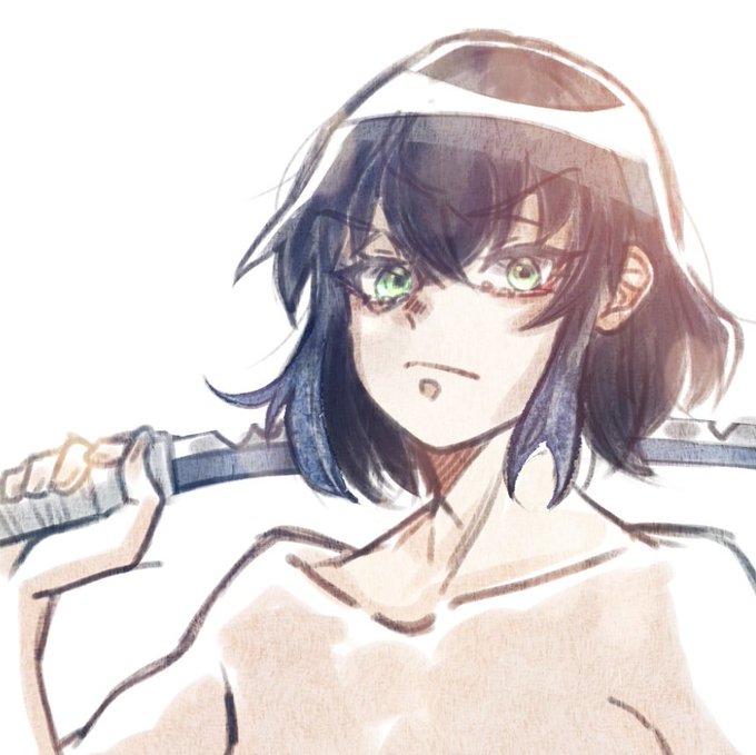 付随林檎さんがTwitterに投稿した嘴平伊之助(鬼滅の刃)のイラスト。