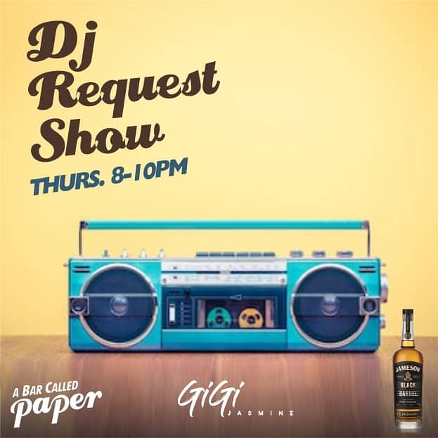 abarcalledpaper's tweet image. The perfect warm up before we hit you with the Wurld tomorrow!

#djrequest #djgigi #abarcalledpaper #abcp #music #papernights #thursday