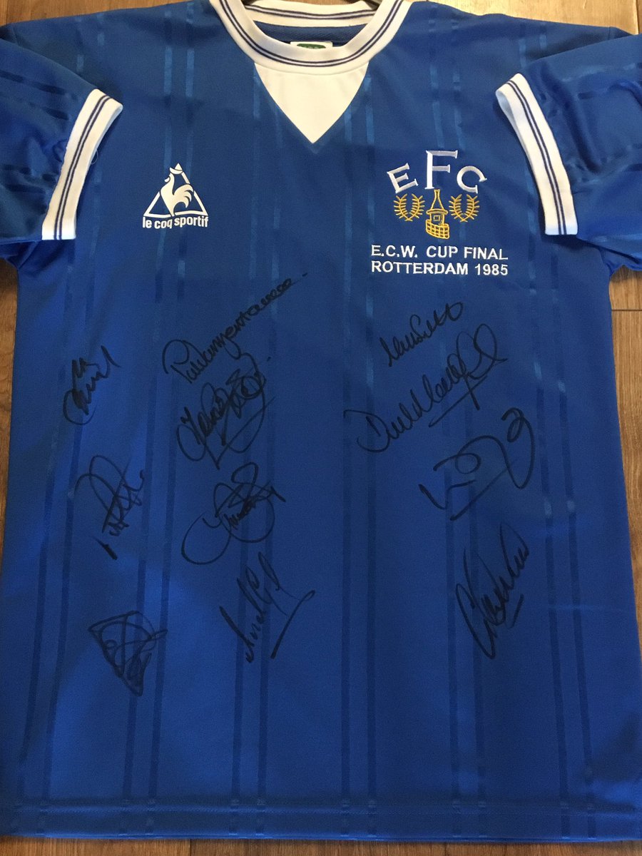 IconicSignature's tweet photo. Superb Fully Team Signed Everton 1985 ECWC shirt. Doesn’t come much better than this 👌 https://t.co/QZbhhfe9Tp