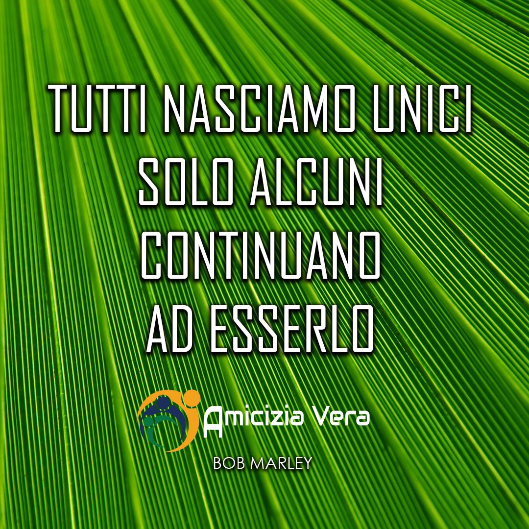 amiciziavera's tweet photo. Tutti nasciamo unici.
Solo alcuno continuano ad esserlo
- Bob Marley -
·⁠
🦄segui @amiciziaverablog 🦄
·⁠
#amiciziaverablog⁠
·⁠
#unicità #frasistupende #belleparole #citazionedelgiorno #sbam #verità https://t.co/1aceIqD7AX
