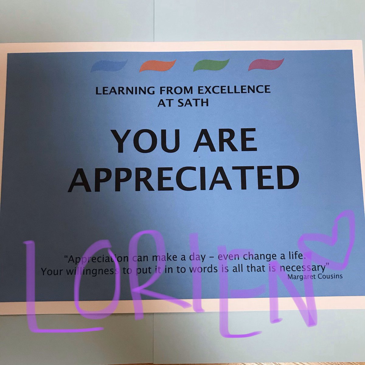 Consultant Anaesthetist ✨Lorien✨ nominated for amazing teamwork and trust values 🤩💕🙌🌟 thank you! <a href="/sathNHS/">SaTH</a> <a href="/SaTHCritCare/">SATHCriticalCare</a>