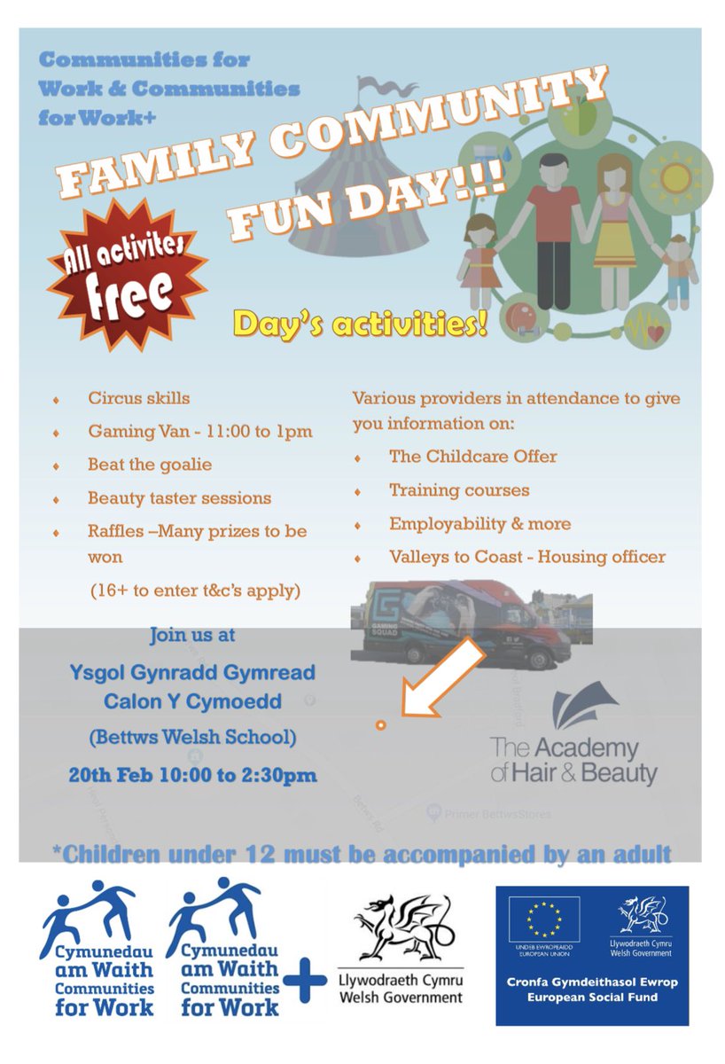 Round 2 today with <a href="/C4WBridgend/">C4WBridgend</a> and we are at Ysgol Gynradd Gymread (Bettws Welsh School) 🏫 Pop sling for some fun activities 🤹🏼‍♀️ &amp; information on our free courses 👨‍💻 #funday #bettws #learning #freecourses #CommunityEngagement