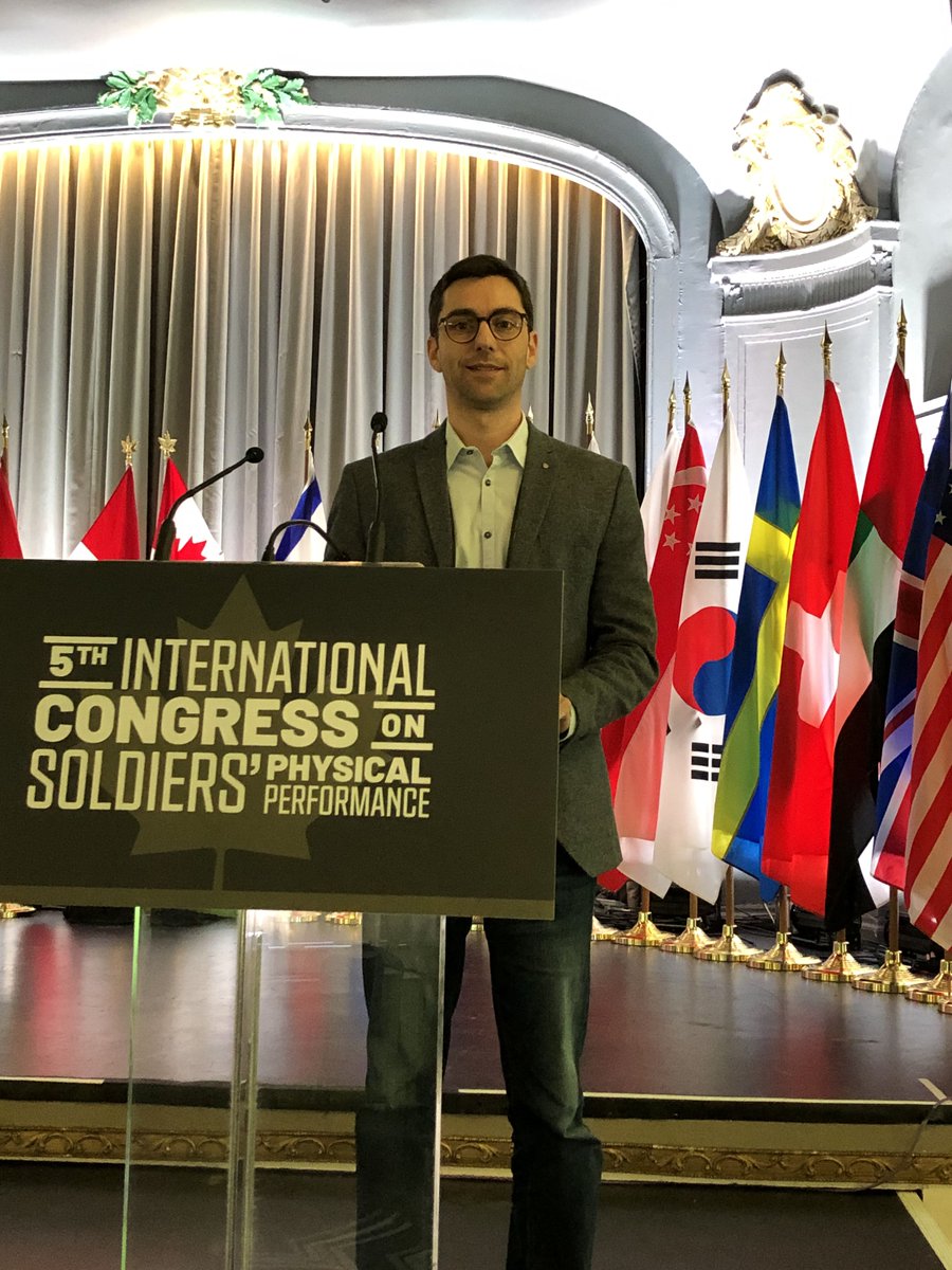 EHSM_Magglingen's tweet photo. Regina Oeschger and @tomolten (Swiss Federal Institute of Sport #Magglingen #SFISM), and Andrea Chavez (head physiotherapist of Swiss Armed Forces) represented Switzerland at the «5th International Congress on Soldiers Physical Performance @5thicspp #ICSPP2020» in Quebec🇨🇦. https://t.co/a8tOERZ27X