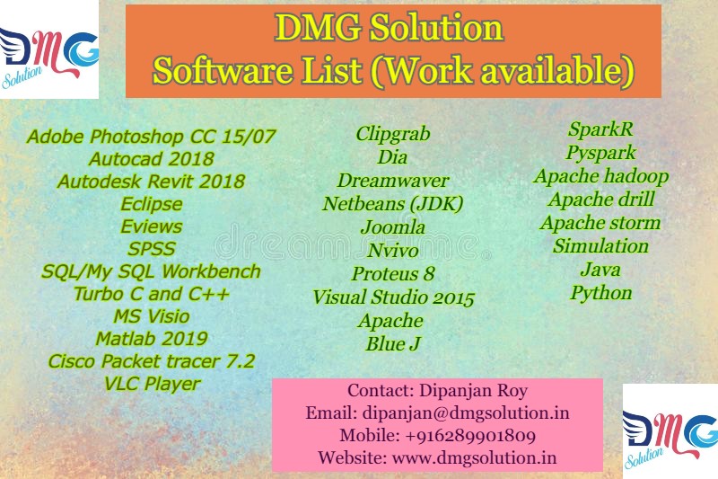 Dipanja97913094's tweet image. DMG Solution provides assignment help in all fields and specialises in technical projects. We deliver quality work within the deadline along with plagiarism report.
Contact us : dipanjan@dmgsolution.in
Phone: +91 6289901809
#DMGSOLUTION,#ASSIGNMENTHELP,#HOMEWORKHELP
