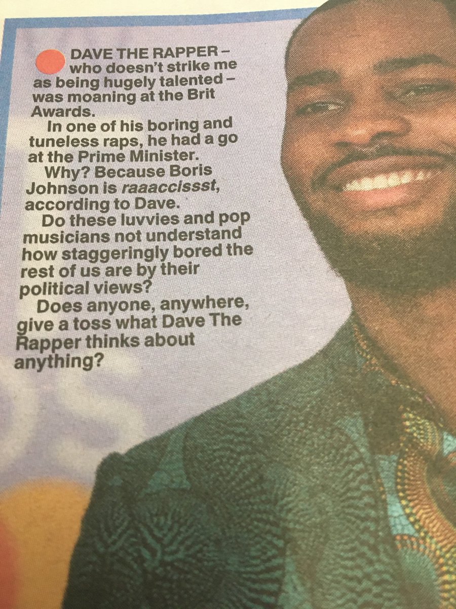 thadeadeye's tweet photo. The Sun newspaper joke ting A lot Of People care what @Santandave1 and many others have to say and he has a very valid point. We all still have to deal with racism and stereotyping of some sort everyday and it shouldn’t be happening https://t.co/XCszgupV4b