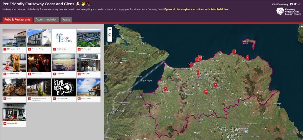 CausewayGIS's tweet photo. It's #LoveYourPetDay! 🐶🐱🐾

Check out our @EsriStoryMaps for the locations of #petfriendly pubs, restaurants and accommodation located along the famous #CausewayCoastalRoute. 

🗺️: https://t.co/sH2AVdvRsq 

@EsriIreland @VisitCauseway @DiscoverNI https://t.co/3aUqvuOnBd