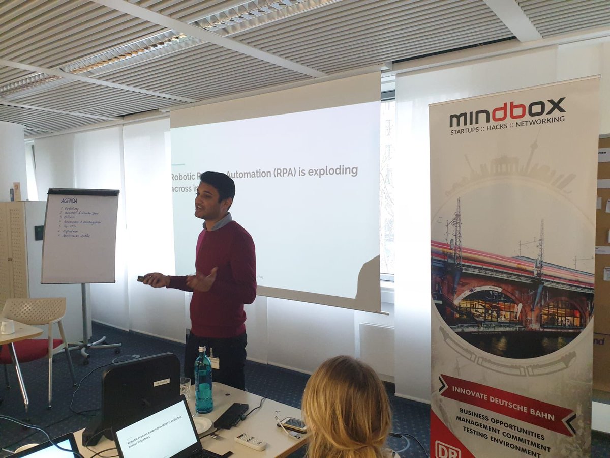 dbmindbox's tweet image. Today at the heart of infrastructure - the headquarter of  #DBNetz where our #startups present their results after 100days @dbmindbox program. Go @MimicaAI #PhonicVibes #WeAgree #EvySolutions 🚀 #FrankfurtMain