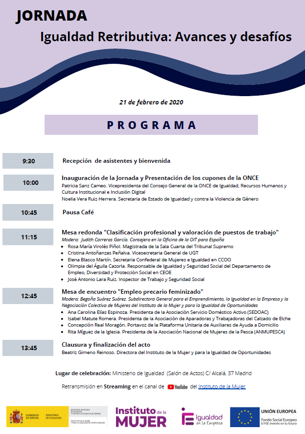 IgualdadEmpresa's tweet photo. Mañana se celebra la Jornada Igualdad Retributiva: Avances y desafíos. Síguela en Streaming pinchando aquí https://t.co/q0Pqivpcym📢 @IgualdadGob @Inmujer #IgualdadSalarial #BrechaSalarial #empleo #igualdad https://t.co/fMZ4d2y3qk