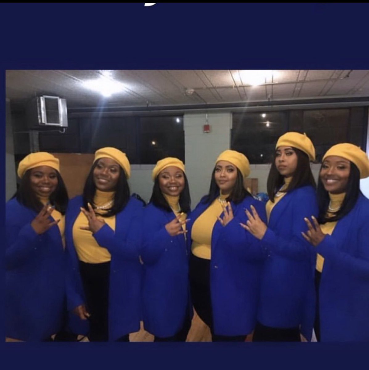AY_poodles's tweet photo. Exactly one year ago today, six ladies, so lovingly called: The Original RHOyals, were granted membership into Sigma Gamma Rho Sorority, Inc. Today we celebrate one full year of membership and WORK. Celebrate with us πππ #TooFlyAY #SGRho #TheOnlywAY https://t.co/TxRjRyLRBU