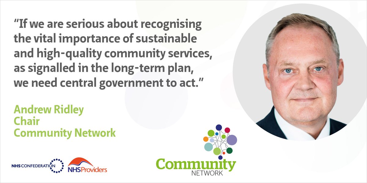 NHSConfed's tweet photo. Time for community services to be given resources to care for most vulnerable people. Read @CLCHAndrew’s blog
#NHSCommunityServices
@NHS Providers @NHSConfed
https://t.co/axHji3w3X9 https://t.co/Cd6xHO6svn