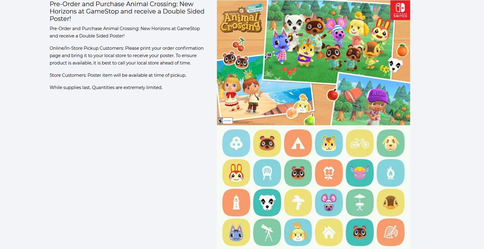 gamestop animal crossing new horizons