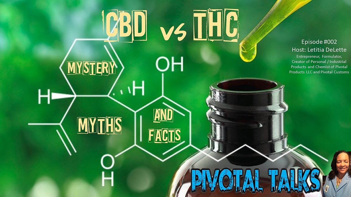 PivotalHair's tweet image. If you haven&apos;t checked out #PivotalTalks second episodes you should do so on YouTube at Pivotal Products llc.👉 Don&apos;t miss out CBD versus THC-Mystery, Myths and Facts. 👈
#CBD #cannabinol #HempOil