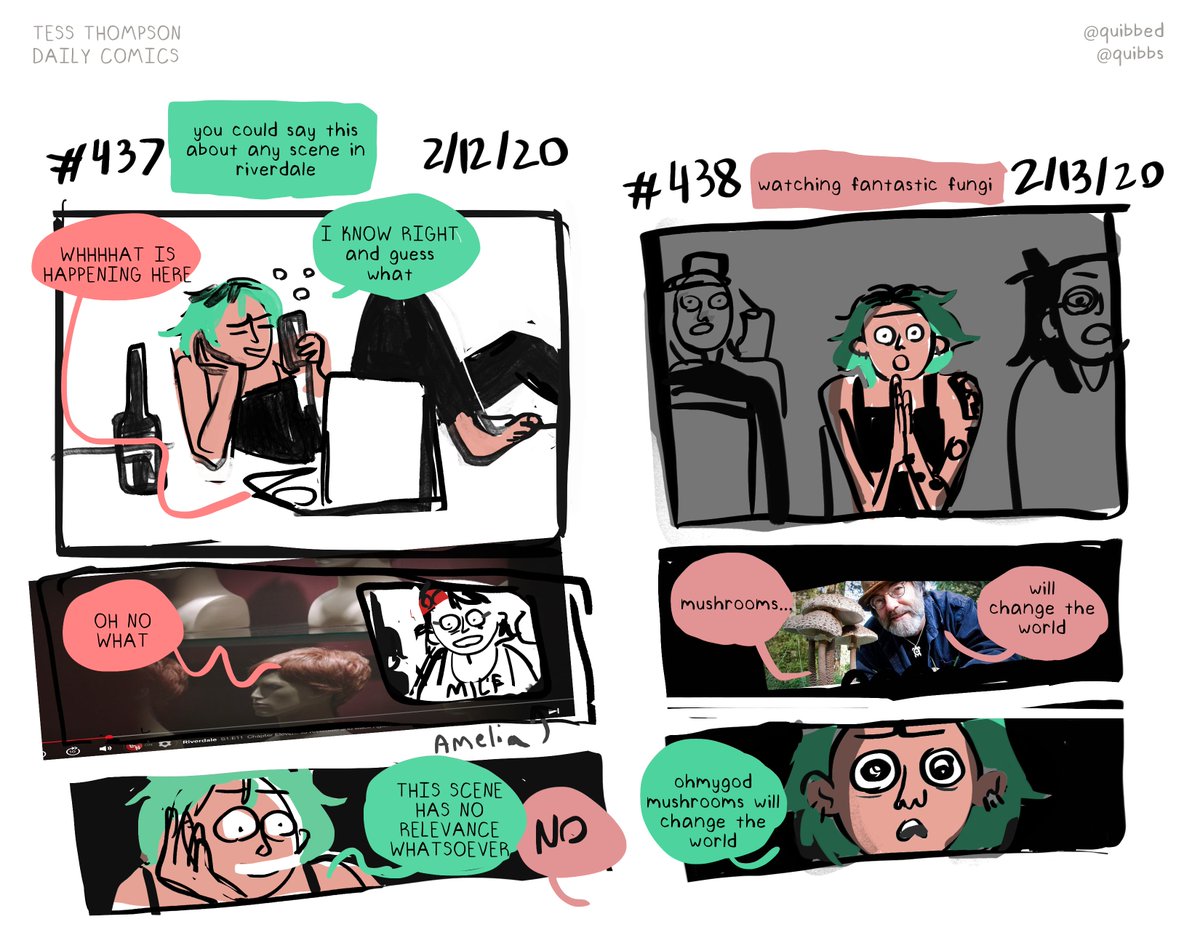 daily comics that i make every day!!!!!! WHAT A WEEK you can read em all from the start here: https://t.co/Z5RDjqIh0U
