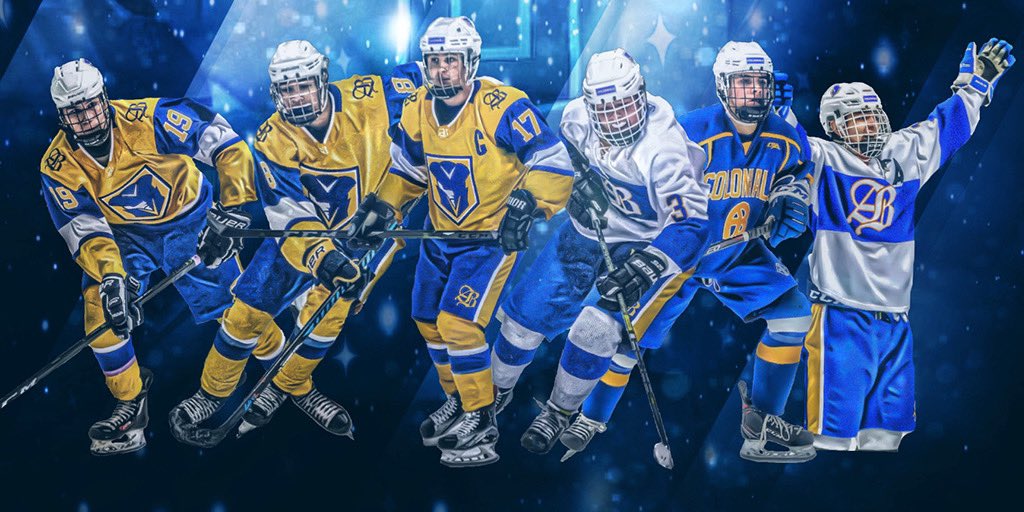 abmhockey's tweet photo. The boys head down to The Bentley Arena for a season finally battle vs. @NeedhamHShockey at 3:00pm. Big thank you to our dedicated group of seniors who will be wearing their AB jersey one final time today! 🙏🏻 17,11,9,8,3,19. #Alwayscolonials
@MassHSHockey @HNIBonline @MassNZ https://t.co/8qOXKIRwcG