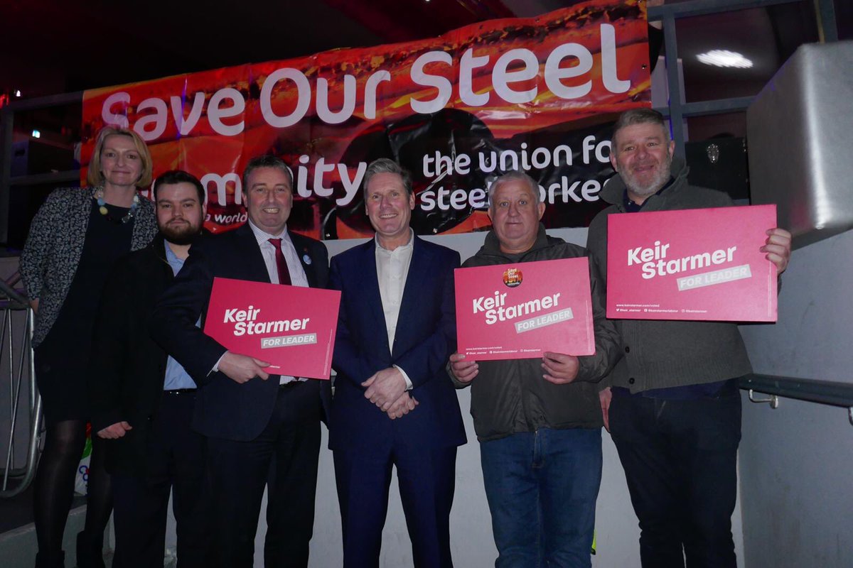 CommunityUnion's tweet photo. Last night we met with @Keir_Starmer at the Newport rally to show our support in the labour leadership election. #AnotherFutureIsPossible

#SaveOurSteel #CommunityUnion https://t.co/Ed9KAvjJWN