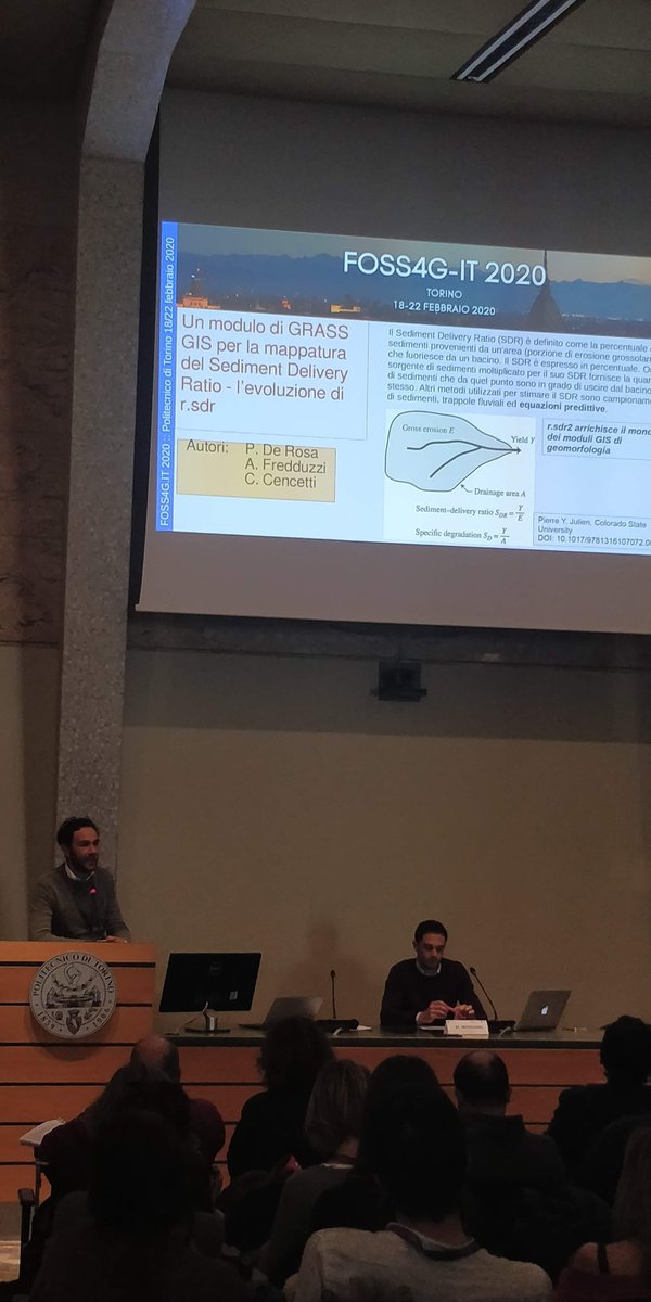 pierluigiderosa's tweet image. A #grass module for the sediment delivery ratio at #foss4g_it2020 with #gfoss