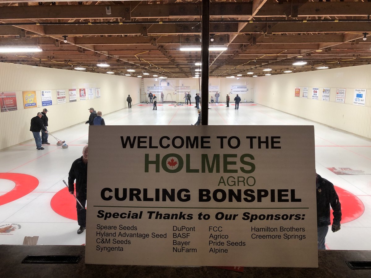 Our Annual Holmespiel is underway at the Shelburne Curling Club today. Good Curling, Everyone!