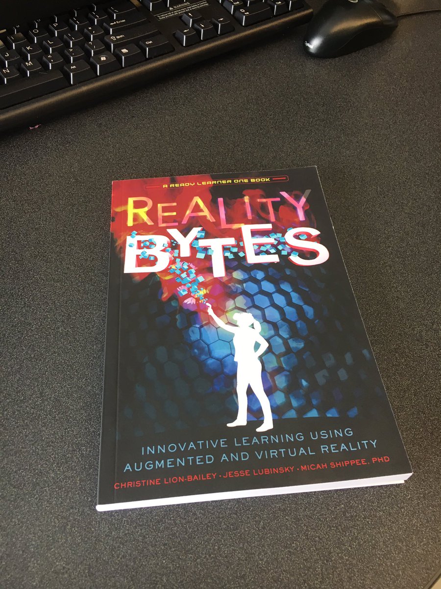 Jdalgety22's tweet photo. Having a great discussion @edcampfirebird on AR/VR and we have a great taking point on this book. Thanks @micahshippee and @ReadyLearner_1 for your generous donation. https://t.co/VIscZhYZMS