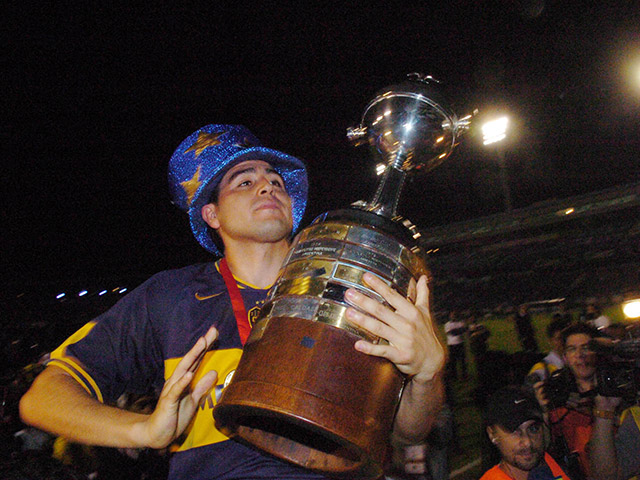 Juan Roman Riquelme returned to Boca in 2007 after a mixed spell in Spain, immediately delivering another Copa Libertadores.