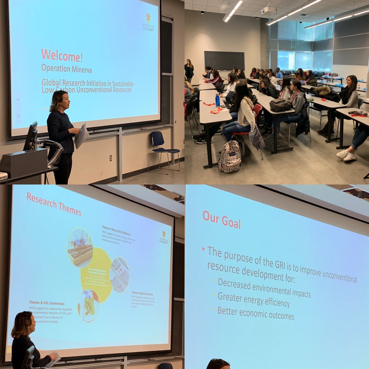 AWSNSocial's tweet photo. Thank you to @UCalgary for hosting 30 Gr. 8 girls through #operationminerva today! @NSERC_CRSNG #GirlsInSTEM #FemaleSTEMmentors https://t.co/PwYwnHofKK