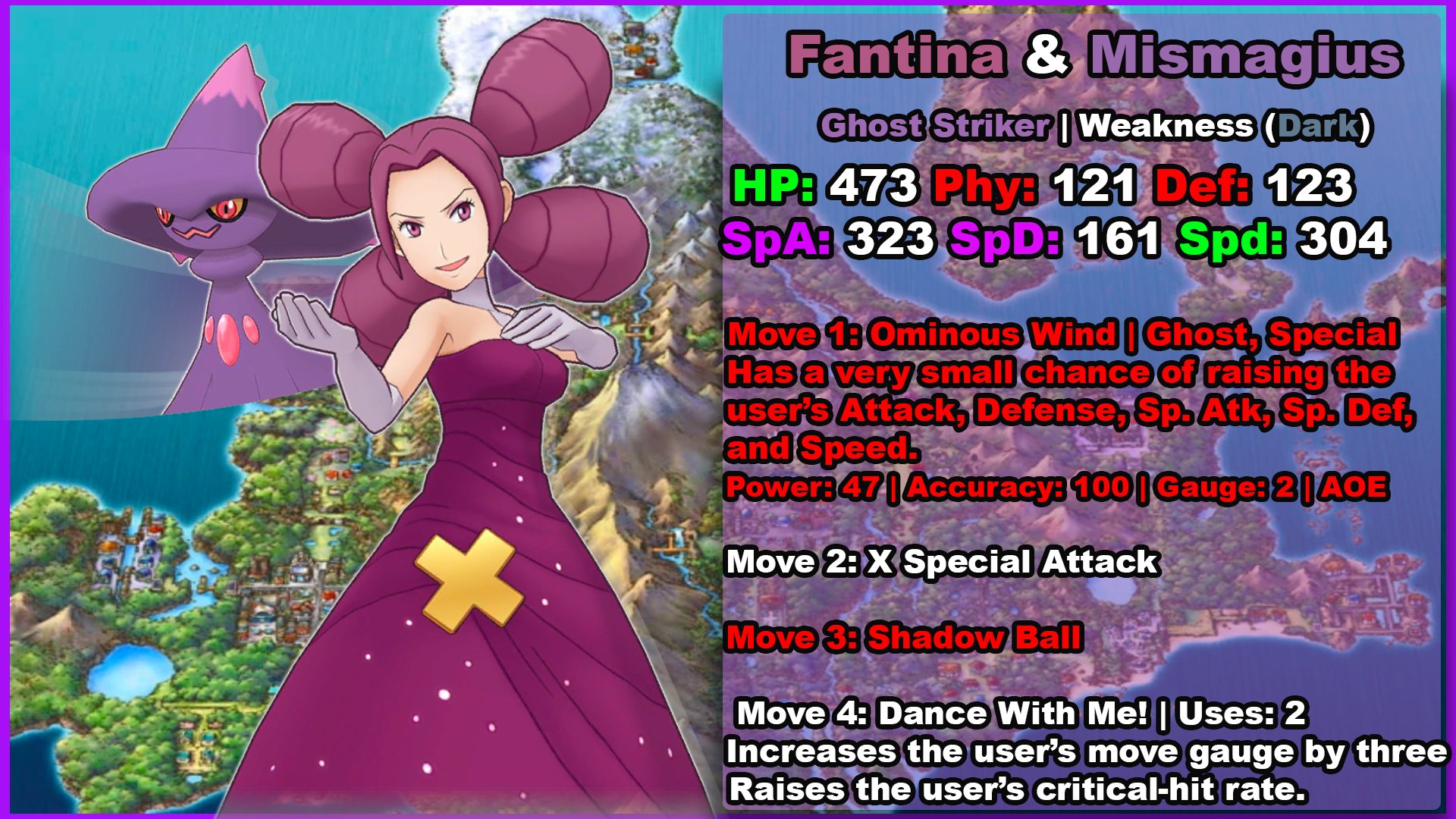 Pocemon Fantina And Mismageus Stats And Moves In Pokemon Pokemon Masters T Co Jenvlysndh Twitter
