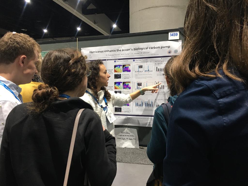 Great fun yesterday @AGU_OS  sharing and dicussing my science about how #Hurricanes can impact the #ocean #carboncycle and deep ocean ecosystems! #OSM20 @MBLScience @MBLEcosystems @BIOSstation @NSF