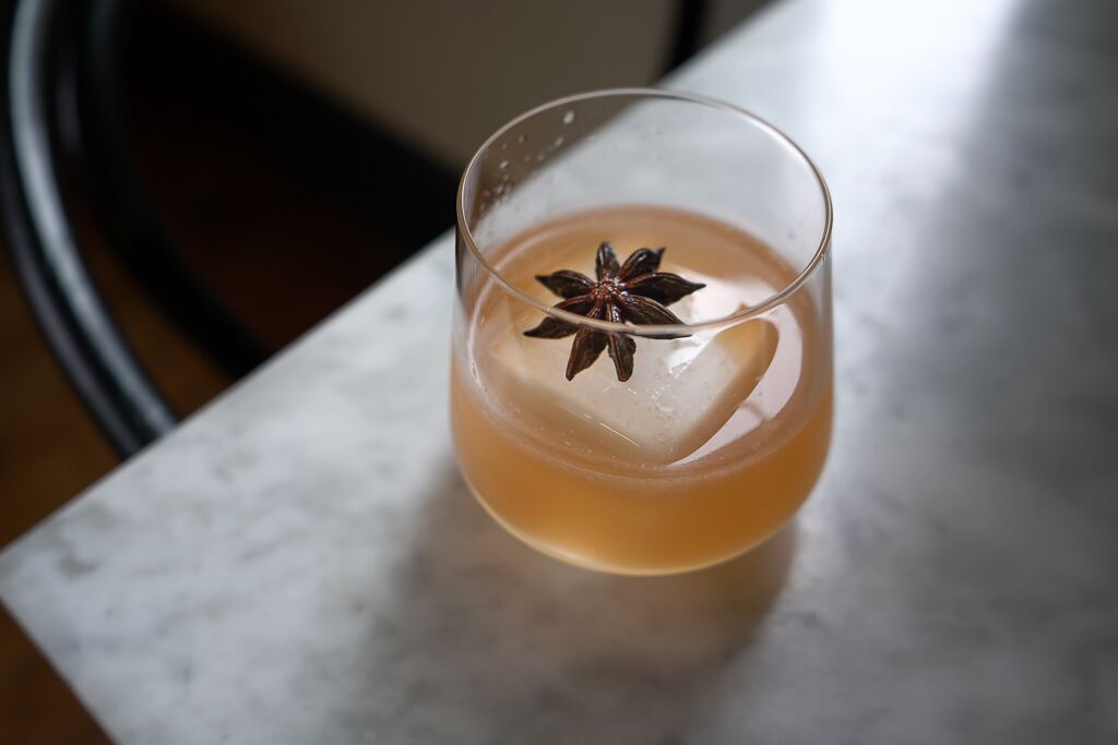 Hey folks, we're still open 'til 10pm tonight, despite this wintry weather coming our way. Come grab a Kompromat, our warming, spiced cocktail to celebrate this seasonally appropriate weather we're having (finally).