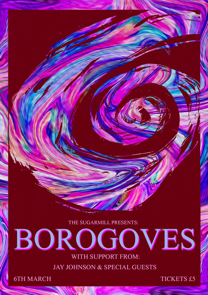 The sonically seductive and sublimely symphonic #Borogoves will be headlining here at The Sugarmill on the 6th of March!
 
 Support From: <a href="/JayJohnsonStoke/">Jay Johnson</a>