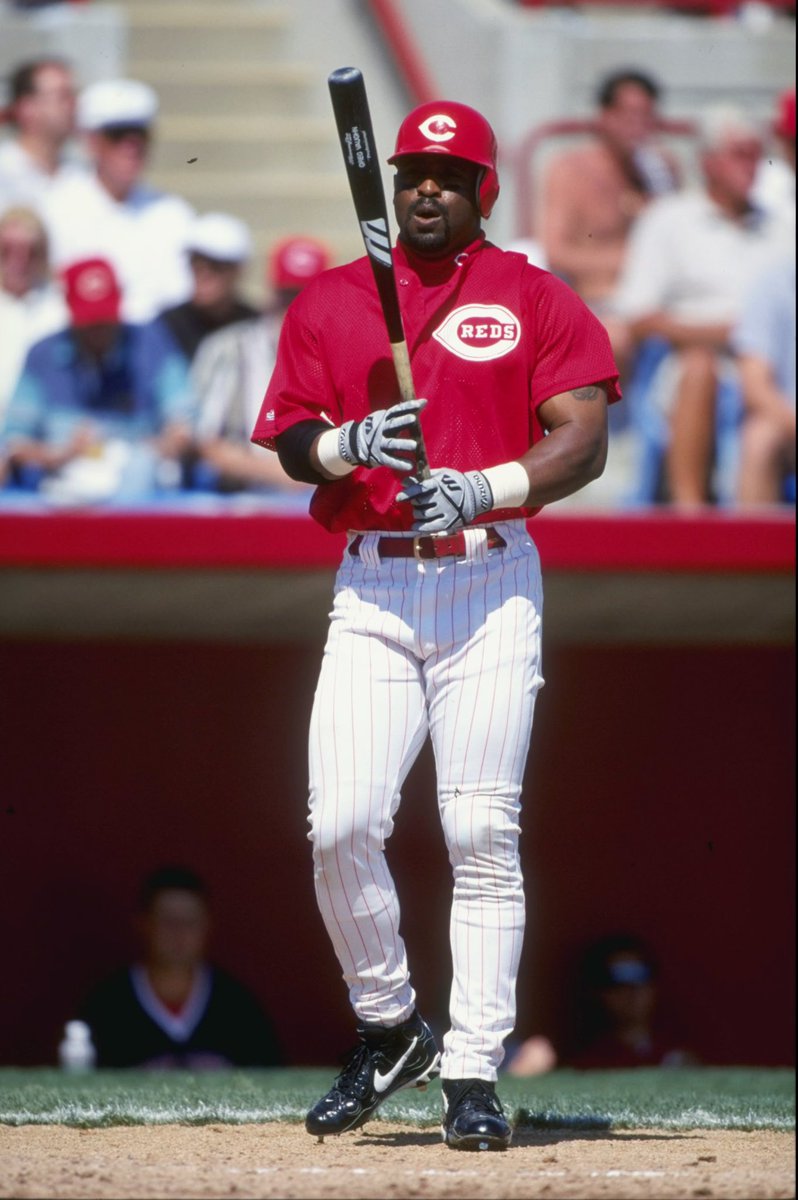 gregvaughn23's tweet photo. The season is right around the corner. Put me in coach! Enjoyed my time in that @reds uniform. #TBT #Reds #MLB #GregVaughn #GV23 https://t.co/dyFYlZWW1z