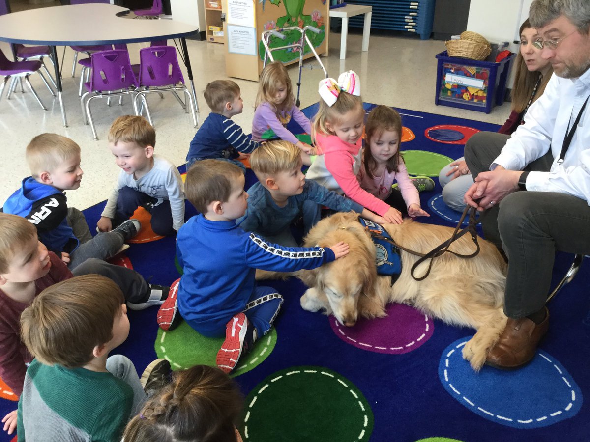 We enjoyed having Mr. Mark and Noah the comfort dog, lead our chapel and visit our classrooms.<a href="/CCLSChargers/">CCLS - St. Louis</a>