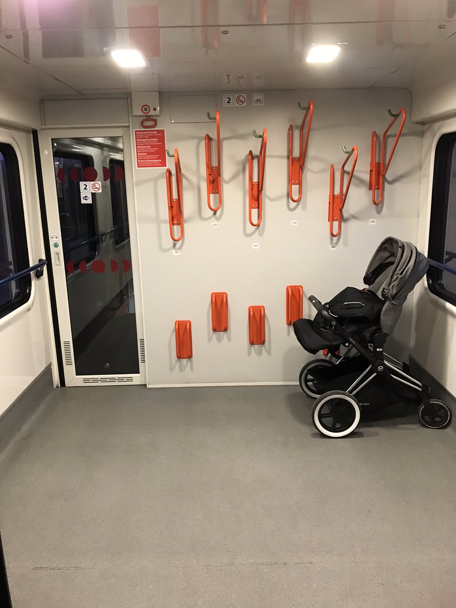 There is absolutely tons of bike parking on this train, there were two rooms like this. There isn’t a full restaurant car though, the guy with the trolley just parks somewhere and you can find him (‘static trolley’ as GWR calls it). Standard class is mostly compartments too