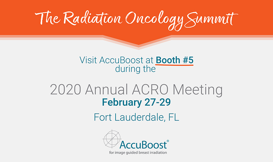AccuBoost's tweet photo. If you are attending the ACRO 2020 conference next week, stop by booth #5 &amp; learn about The AccuBoost Digital Advantage,  recent upgrades, &amp; more!

Schedule a time to meet with us here: https://t.co/49KxKiGOnB

#radonc #radiationoncology #brachytherapy #breastcancer #HDR https://t.co/Gb8AZClhR4
