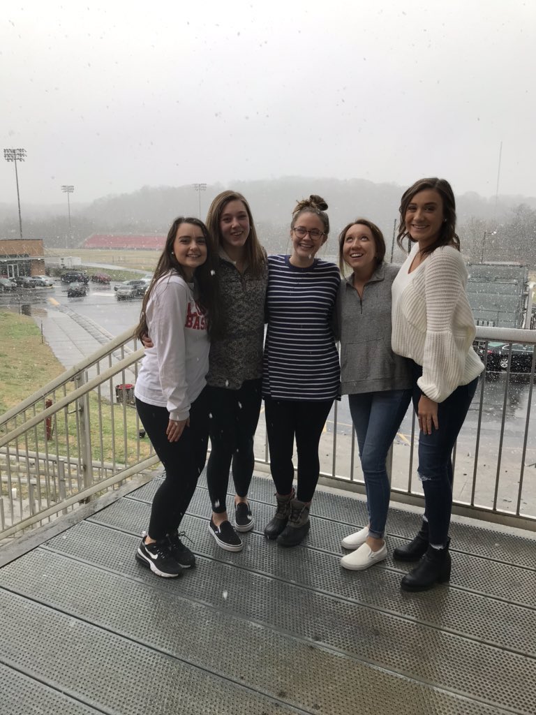 We are super excited about the snow!! Drive safely everyone!!