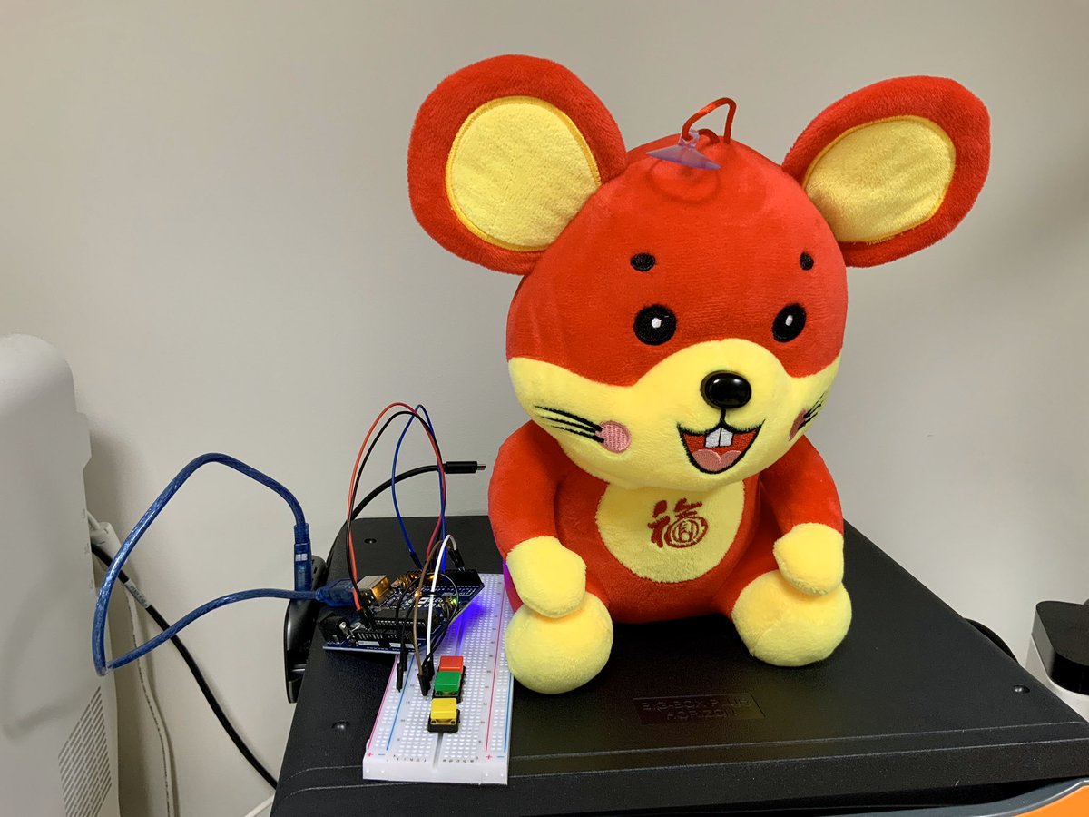 thclausen's tweet photo. In celebration of the Chinese New Year 2020, one of my @Graduate_X #IoT students at @Polytechnique brought me a cute office-companion today — who quickly found his favorite spot where to sit. Sometimes #ProfessorLife isn’t so bad #AcademicTwitter ... https://t.co/zcW2wt3Mip