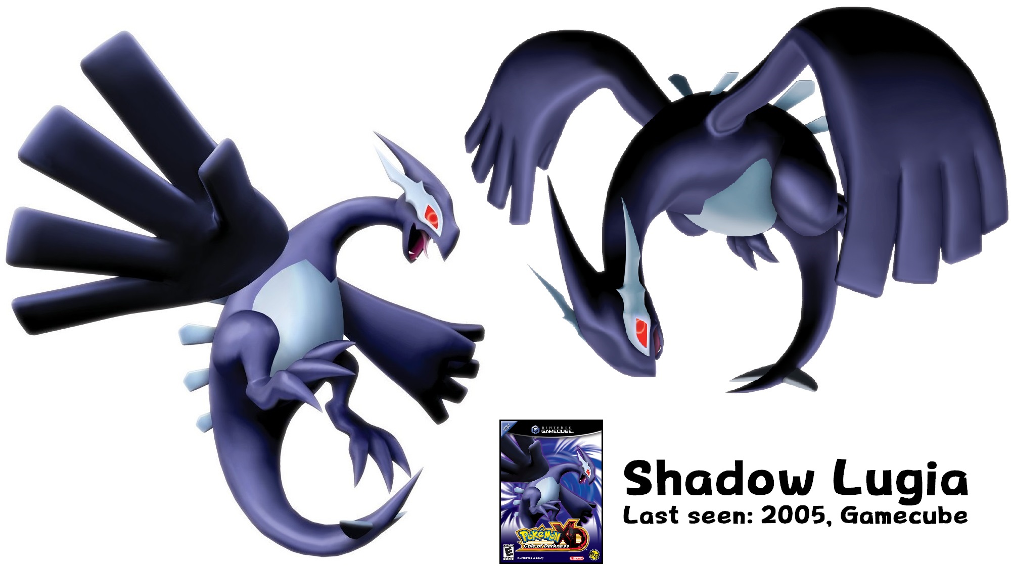 Dr. Lava on Twitter: "Lost Pokemon of the Day: Shadow Lugia While not  technically a "Lost Pokemon" in the traditional sense, Shadow Lugia\