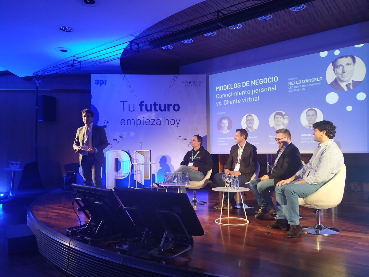 Modelo de negocio: conocimiento personal vs. cliente virtual.

<a href="/alfredodam/">Alfredo Diaz-Araque</a> (@spotahome), Francesc Quintana (<a href="/vivendex/">Vivendex | People & Properties</a>), Enric Jimenez (Personal Shopper), Ana Villanueva (@Tiko_spain). 

Moderador: <a href="/nellodangelo/">Nello D'Angelo</a>.

#Inmotecnia2020 #inmotecniaproptech <a href="/apicatalunya/">API Catalunya</a>