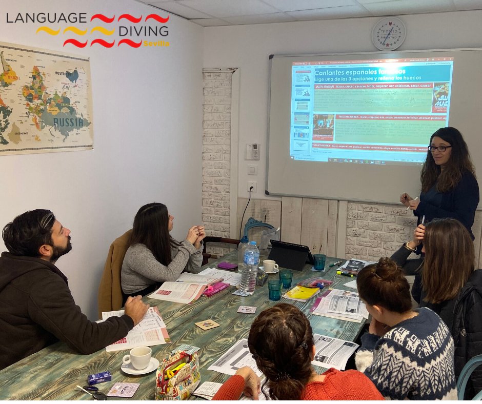 LanguageDiving's tweet image. En @LanguageDiving seguimos aprendiendo y enseñando español!! Ofrecemos cursos extensivos, intensivos, preparación del examen DELE e individuales!! Infórmate: info@languagediving.com languagediving.com #ErasmusPlus #spanishcourses #sevilla