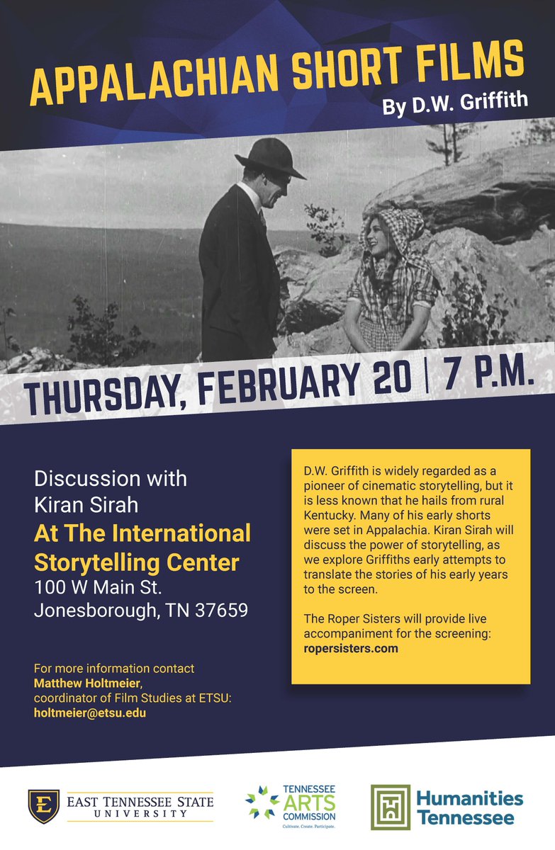 Tonight is our 3rd Appalachian Silent Cinema screening!