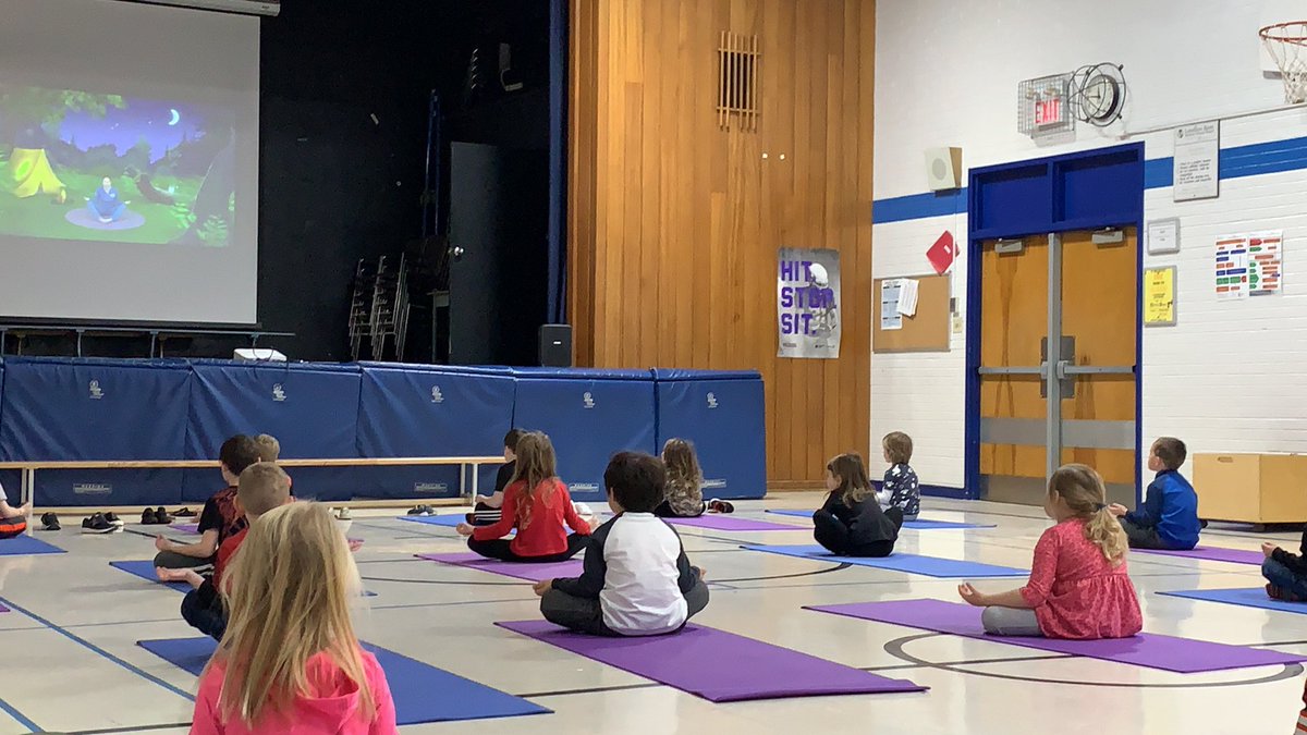 Enjoying an afternoon of <a href="/CosmicKidsYoga/">Jaime Cosmic Kids</a> #lkdsb #Mindfulness #yogakids <a href="/LKelempro/">LKDSB Elem Program</a>