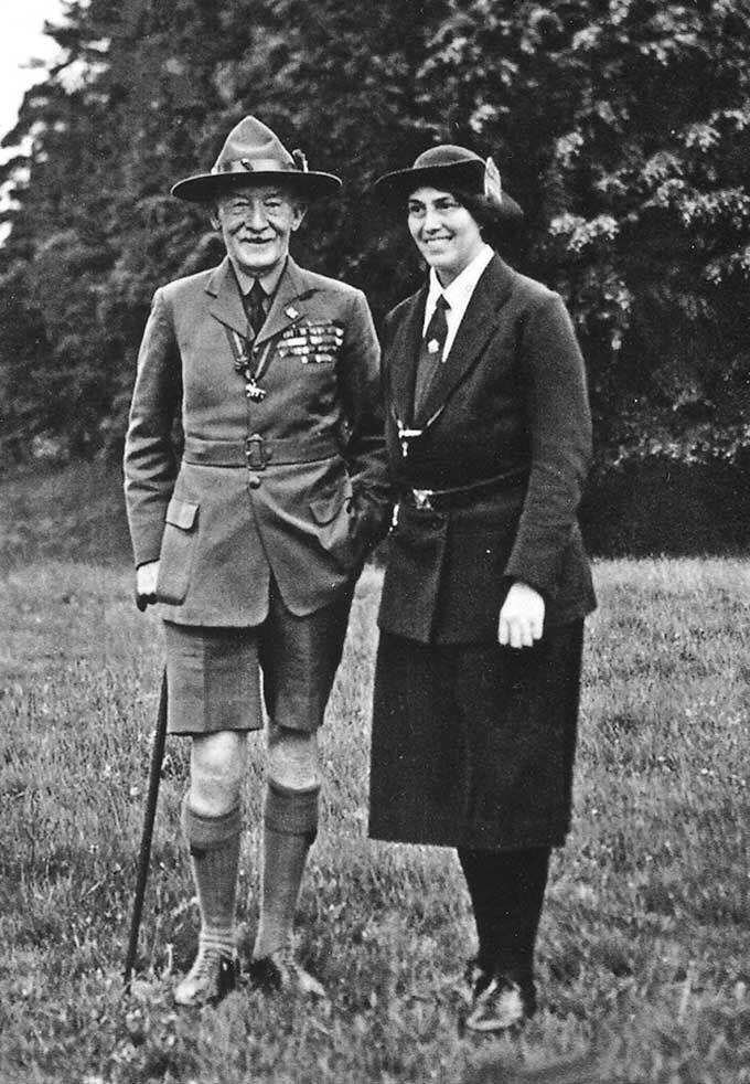 worldscouting's tweet photo. Robert &amp; Olave #BadenPowell championed global youth empowerment. The couple shared their passion for creating a #betterworld. 

⚜  They also shared a birthday, Feb 22, which we now celebrate as #ScoutFoundersDay @worldscouting &amp; World Thinking Day @wagggsworld 

#Scouts #TBT https://t.co/zmTAhcEljY