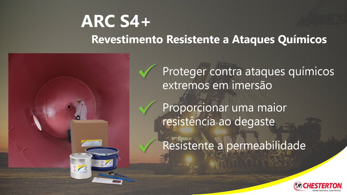 ChestertonLatam's tweet photo. Você está procurando um revestimento resistente a ataques químicos severos?
O ARC S4+ é um revestimento de alto desempenho resistente a produtos químicos concentrados, seu design permite fácil inspeção e garantia de qualidade. https://t.co/SQVUyKdTpb
