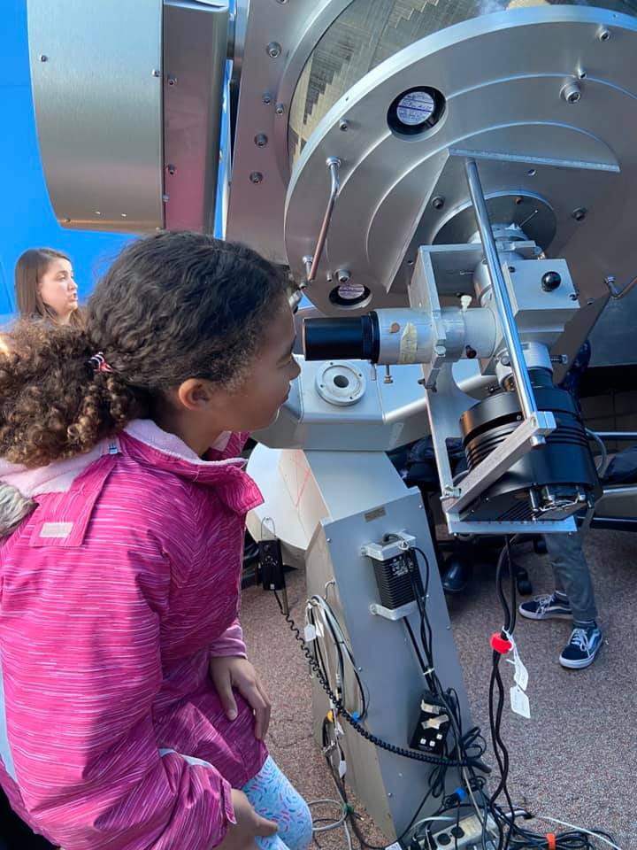 TerraTarango's tweet photo. Took our students to visit @Calvin_Uni's observatory. They were able to view the Sun and Venus through the #telescope! They were able to view data collected by the telescope to learn more about binary stars! #scitlap #miched #elemchat #pbl #pblchat https://t.co/v6VEdxNUc6