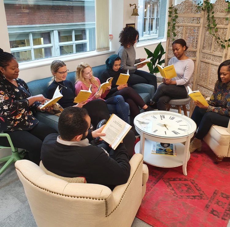 FatoumataDiall's tweet photo. Team Power at London @DukeCE office, we simply fell in love with the #RehumanizingLeadership Book!  Get yours at: https://t.co/5dAKDxzhcs @nikimullin @maloupard @WayneRAllen #leadership #development https://t.co/AObqOK3rWE