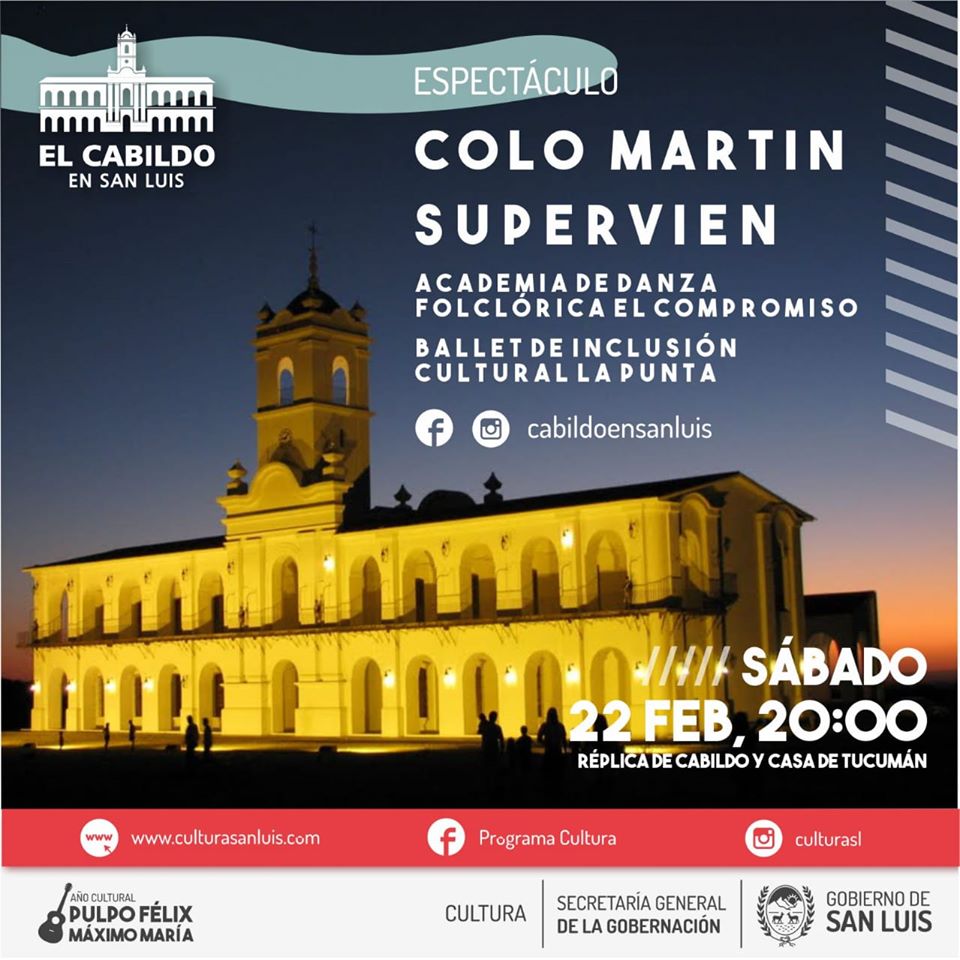 CabildoSanLuis's tweet photo. Este Sábado 22 Veni con tu familia a pasar una noche a puro ritmo.
La Réplica del Cabildo te ofrece un espectáculo musical Extraordinario, es libre y gratuito ¡TE ESPERAMOS!
#CabildoenSanLuis
#EspectaculoMusical
#SanLuisNosUneVerano2020
#ProgramaCultura https://t.co/FvLnCiqwEh