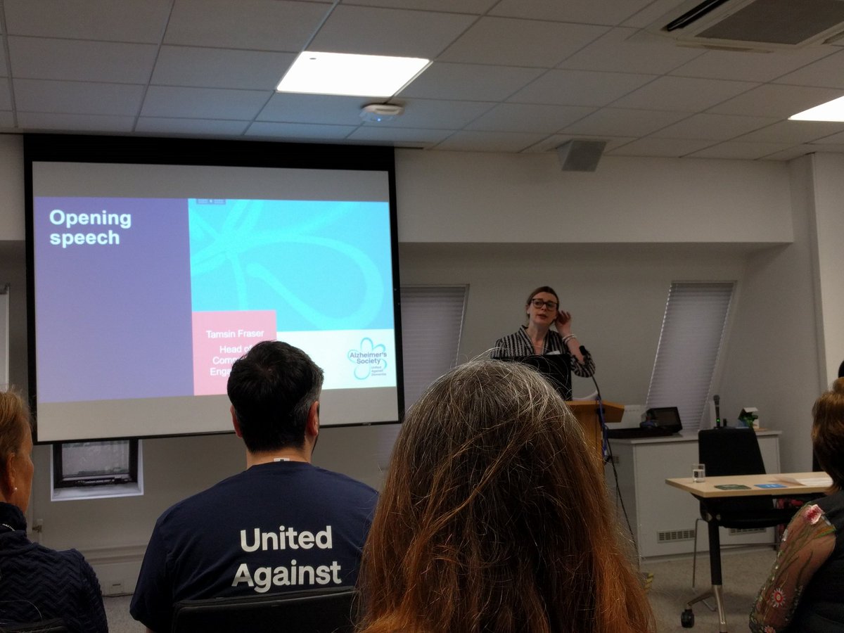 LynnDenham1's tweet photo. At #DFConf20 thank you to @AstonUniversity for providing free conference room to @alzassociation #dementiafriends https://t.co/BbEsHYSSUp