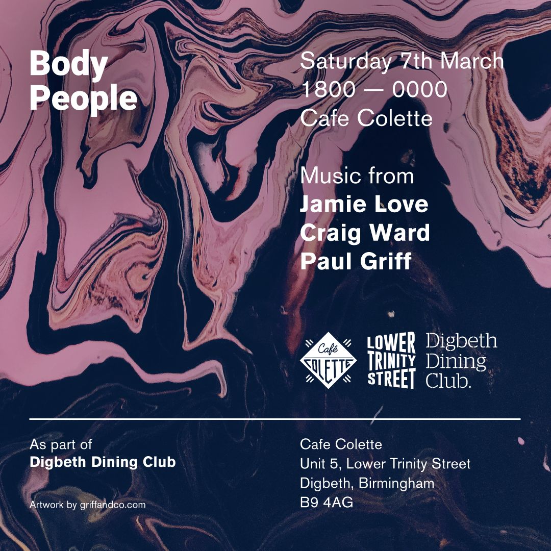 We're looking forward to returning to <a href="/DigbethDiner/">Digbeth Dining Club</a> on Saturday 7th March. Craig Ward, Jamie Love and Paul Griff are this months DJs. They'll be supplying the tunes while DDC's traders supply the street food. A match made in brummie heaven!
#digbethdiningclub #birmingham