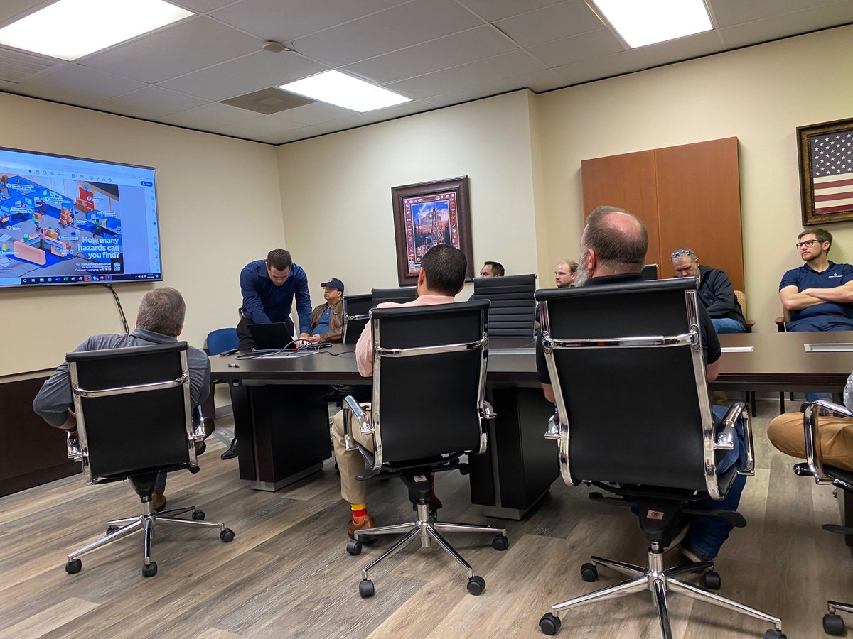 ReservoirGroup's tweet photo. We had another great safety meeting to remind us to observe and report potential hazards. Thanks to our QHSE team for promoting our safety culture and helping us keep safety top of mind.
#QHSE #RGculture #oilandgasSafety #safety https://t.co/Of91s5BKdb