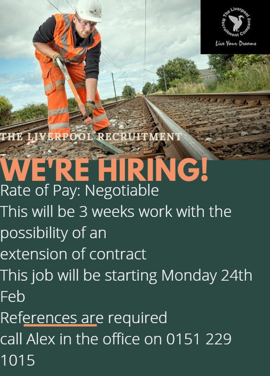 The Liverpool Recruitment Company are currently looking for a PTS Gen Op with experience in roofing in Bristol (BS2)
Rate of Pay: Negotiable 
This will be 3 weeks work with the possibility of an extension of contract  call the office on 0151 229 1015