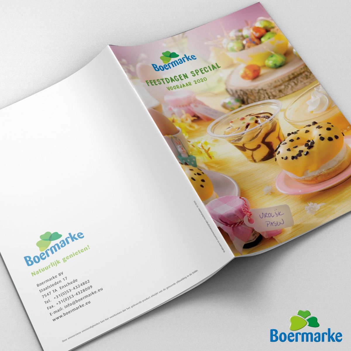 Trakteer uw cliënten op heerlijke desserts dit voorjaar. Bent u benieuwd naar al onze producten en gehele assortiment? Ga snel naar onze voorjaarsfolder: bit.ly/2OmQRlb #voorjaarsfolder #voorjaar #desserts #Boermarke