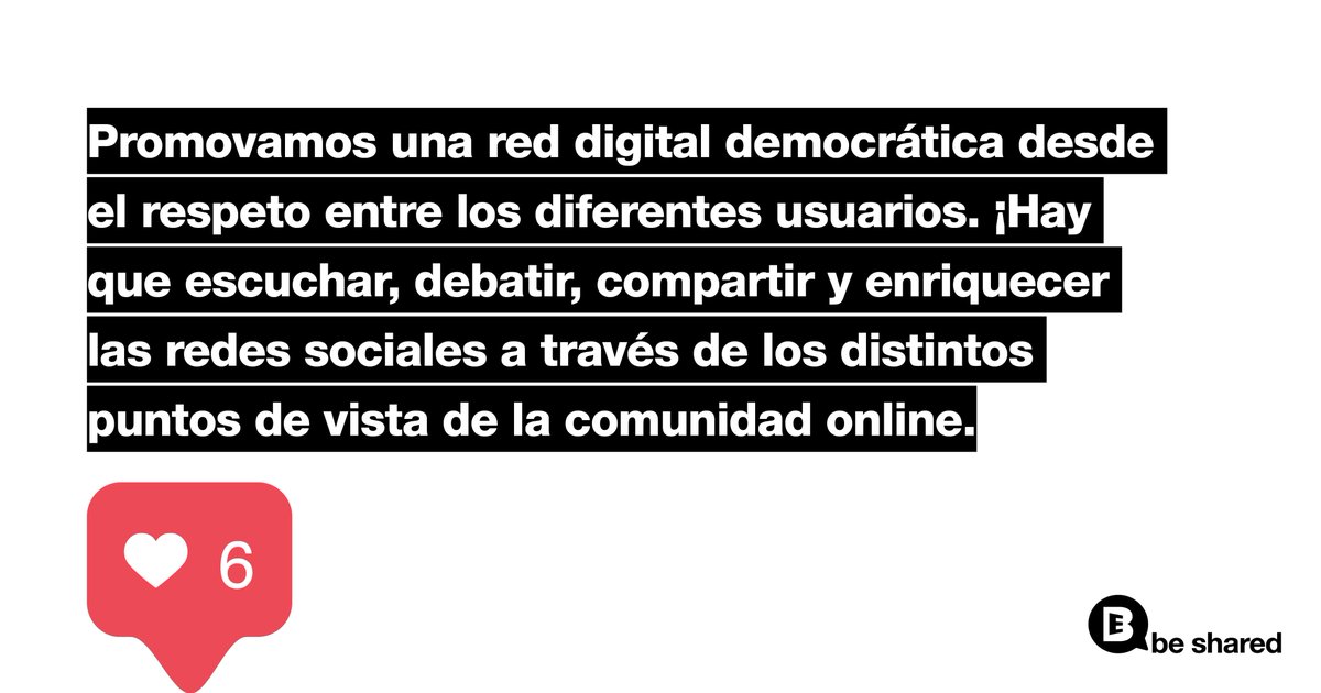 beshared_es's tweet image. #TratadoDigital 💻 En @beshared_es queremos ser un altavoz más para generar una Red Digital Democrática.  

#Internet #Comunicación